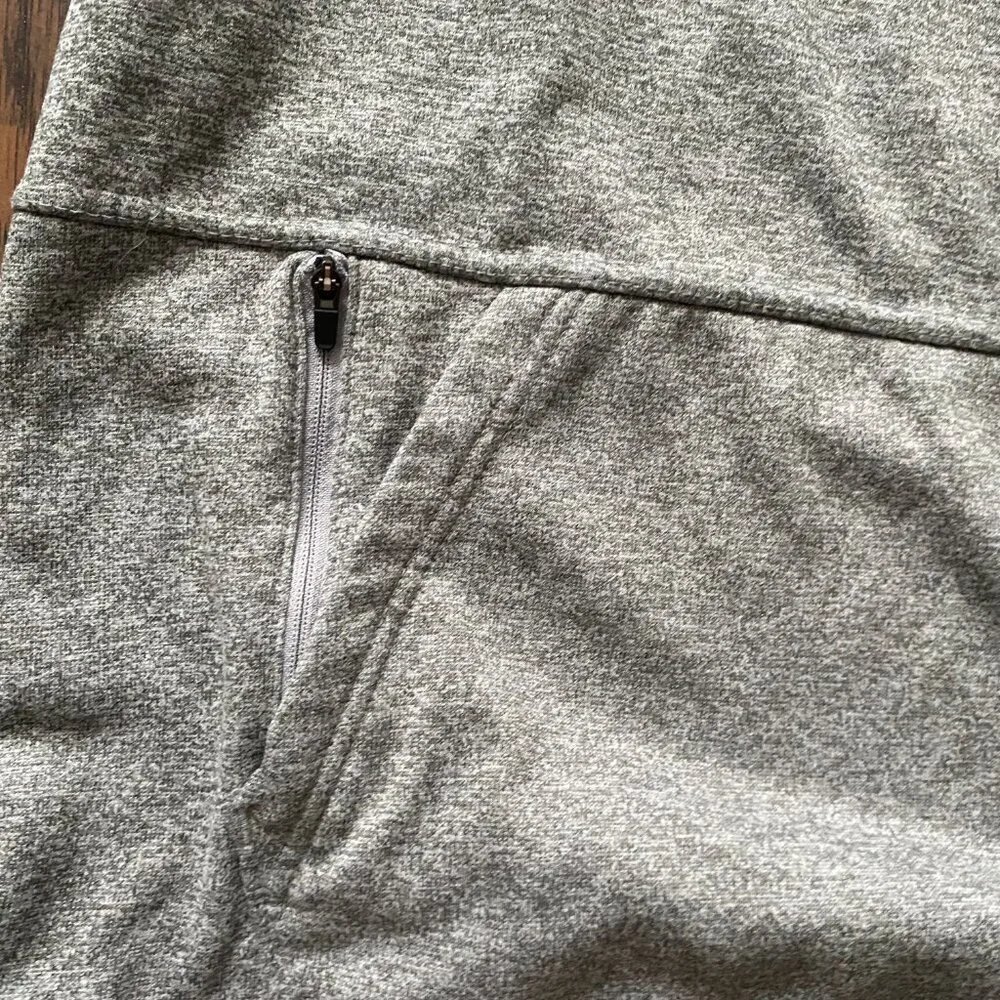 Nike Heather Gray Hoodie with Black Swoosh